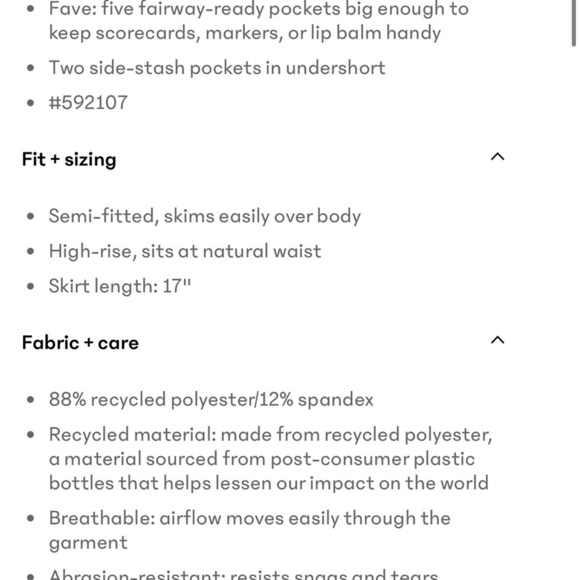 Athleta Navy Mini Skort Size 2 - Picture 9 of 9